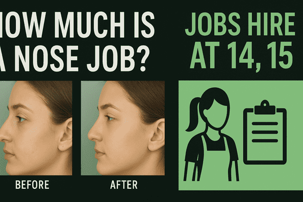 How Much Is a Nose Job and What Jobs Hire at 14, 15